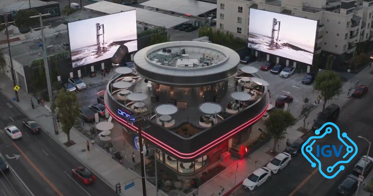 Imagem para Elon Musk inaugura primeira loja Tesla Diner em Hollywood: Um novo conceito de restaurante com supercarregadores