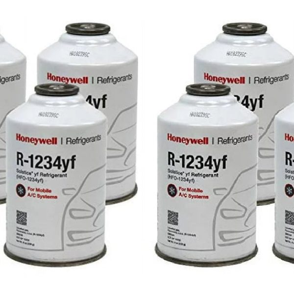 Honeywell R-1234yf Refrigerant – 8 Cans (8oz Each), Genuine – Made in USA